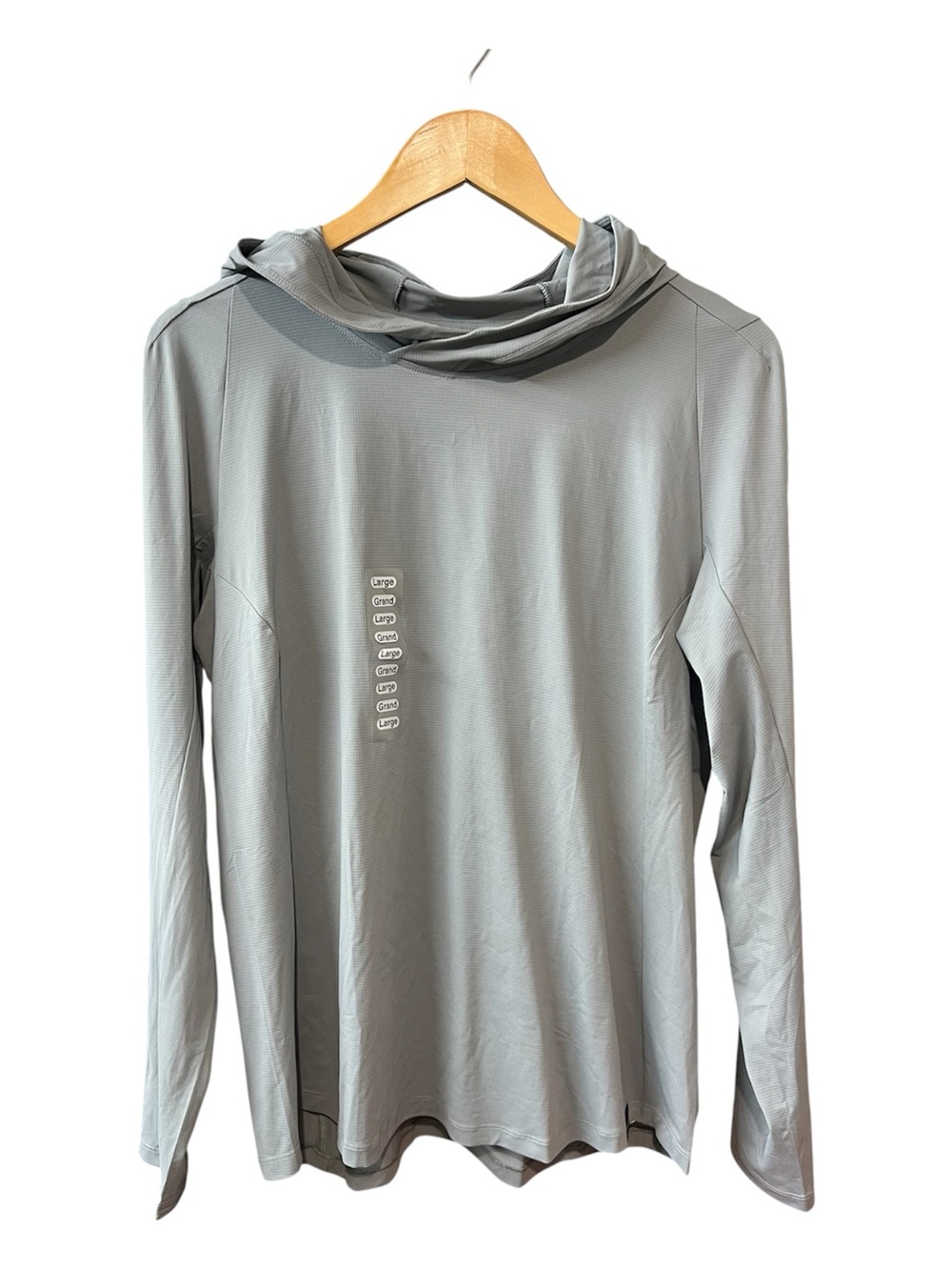 NWT Yeti Hooded lightweight Sunshirt Gray Women’s Large SPF 50 Outdoor